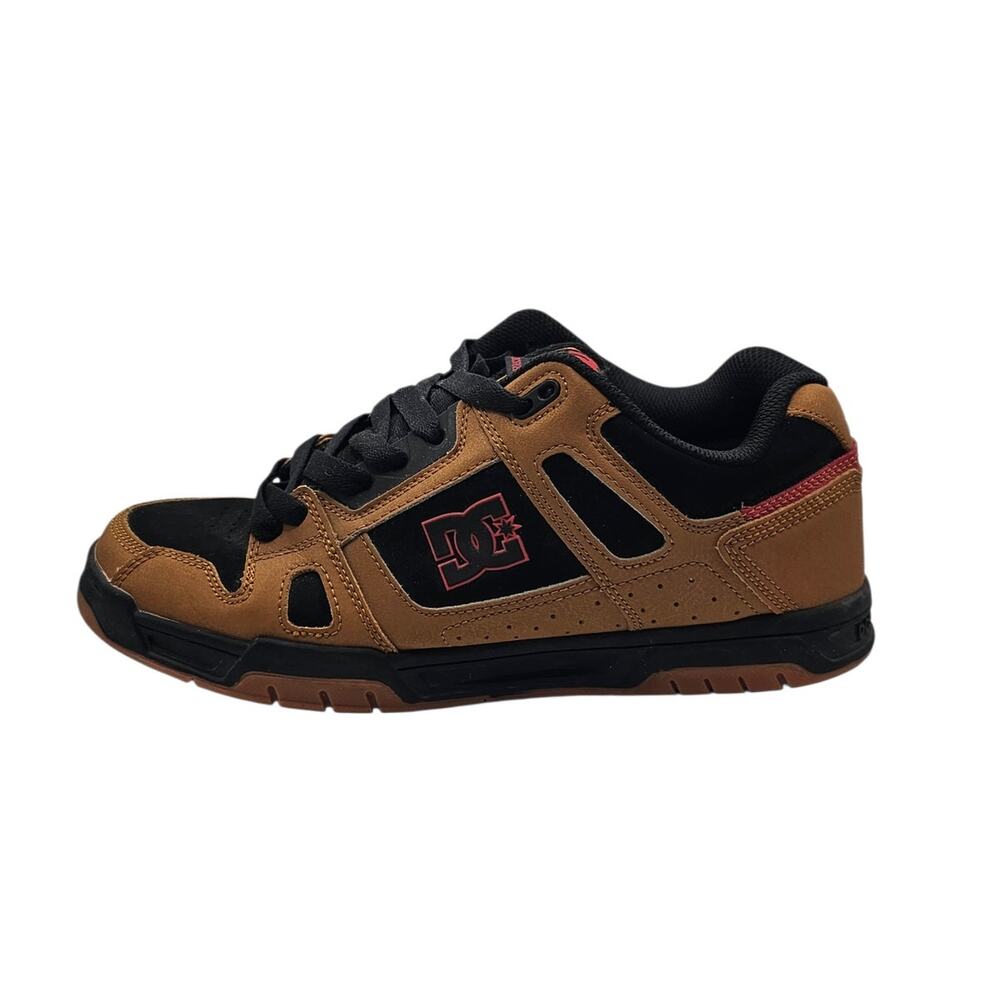 DC Stag Tan & Black Skate Sneakers Size 10.5